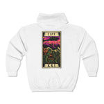 Life Tarot Card Zip Hoodie